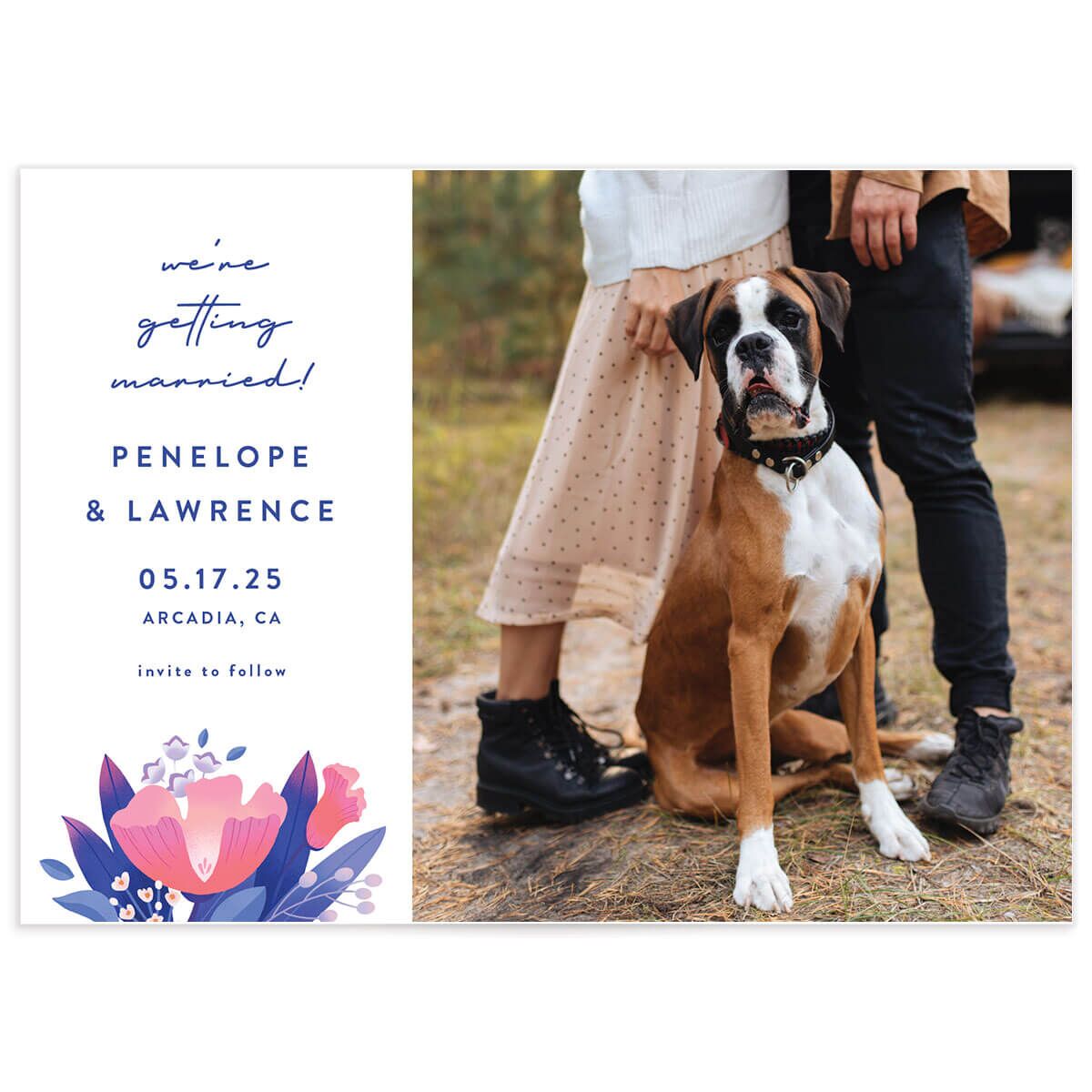 A Save the Date from the Vivid Flora Collection