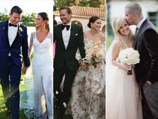 Jamie Chung wedding dress; Sophia Bush wedding dress; Reese Witherspoon wedding dress