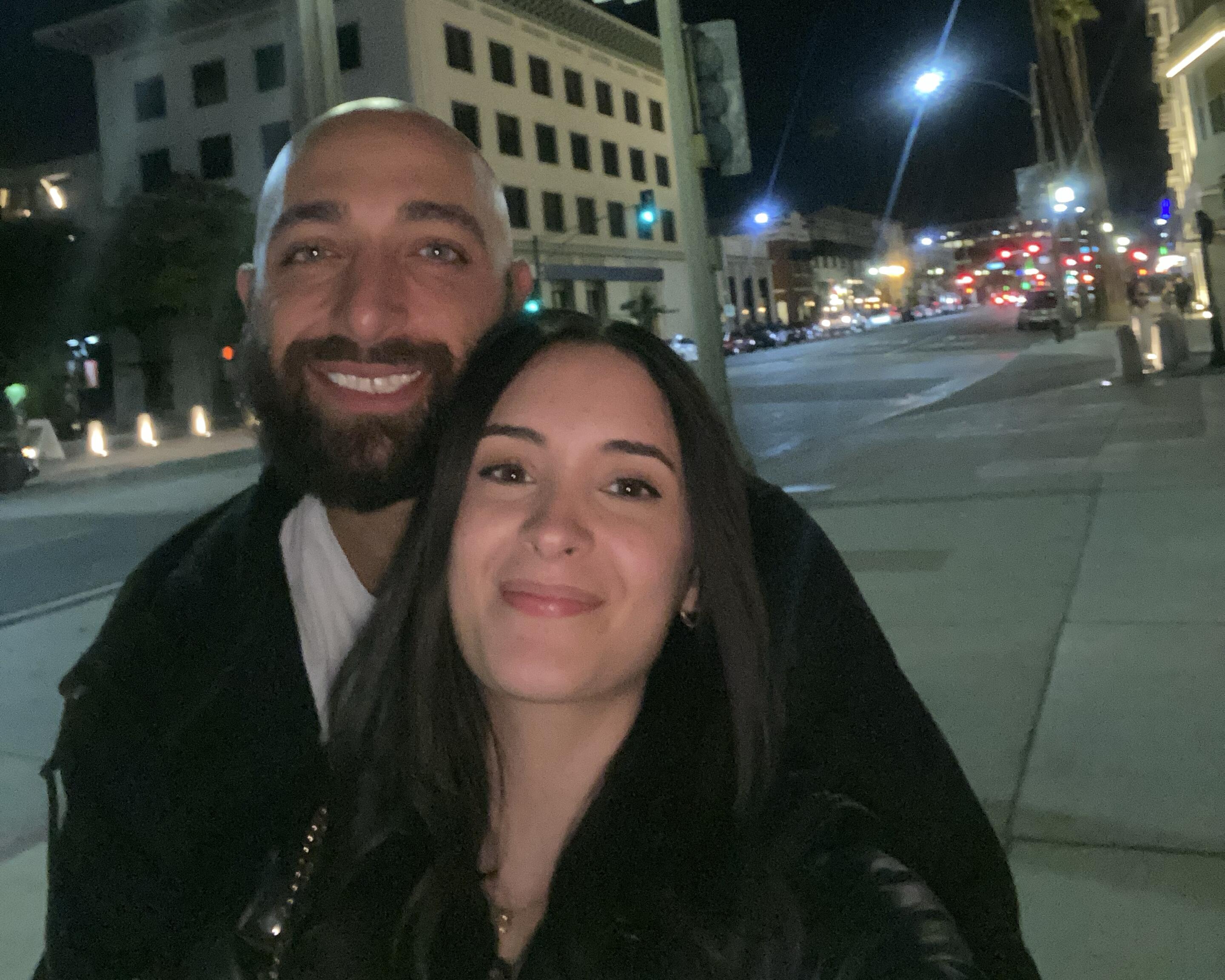 Picture of Our first selfie in our first date!