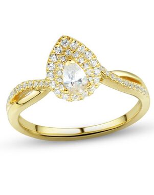 Kay Jewelers Glamorous Pear Cut Engagement Ring