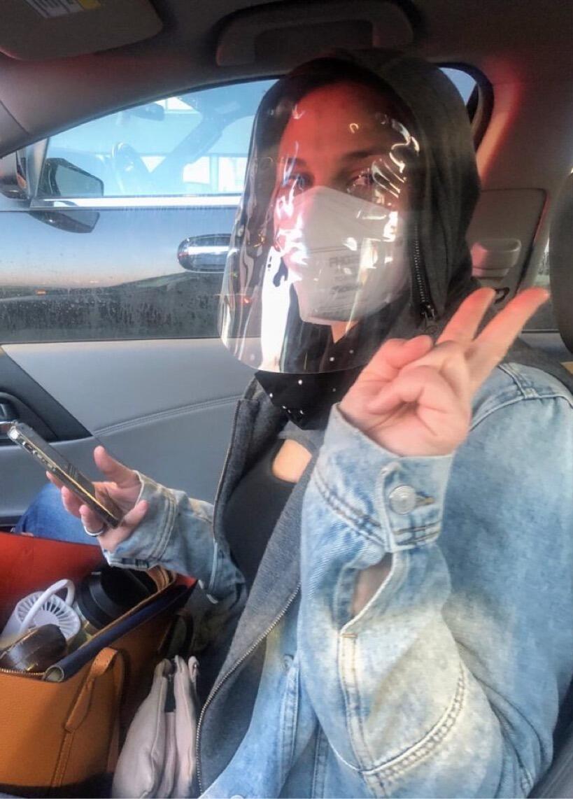After over a year connecting virtually, Audrey traveled from New Jersey to Texas to see Rubin in person again. Rubin was unprepared for her to arrive in full PPE.

