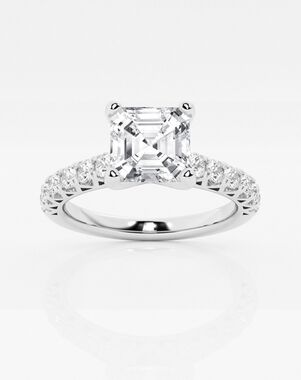 Grown Brilliance Asscher Cut Engagement Ring