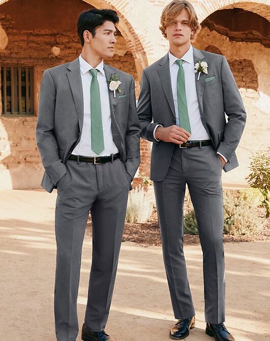 Birdy Grey Suits Taylor Suit Pants in Charcoal Grey Tuxedo - 4