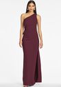 Sachin & Babi Cece Gown - Deep Wine One Shoulder Bridesmaid Dress - thumbnail - 1