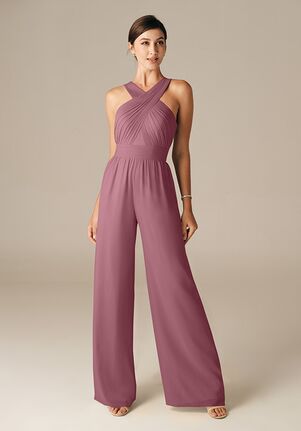 AW Bridal AW Lorraine Jump Suit V-Neck Bridesmaid Dress