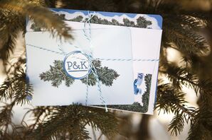 Pine Tree Inspired Wedding Invitations