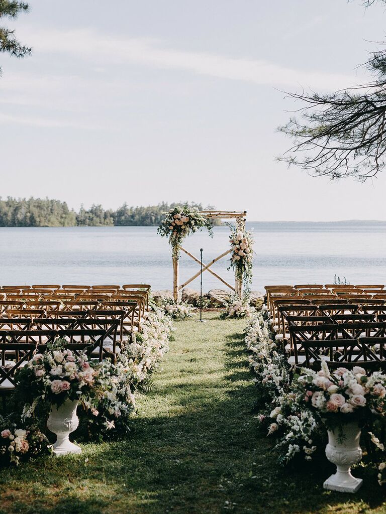 Lake wedding venue in South Casco, Maine.