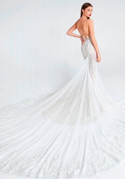 INES DI SANTO Fall 2021 - Flirty Trumpet Wedding Dress - 2