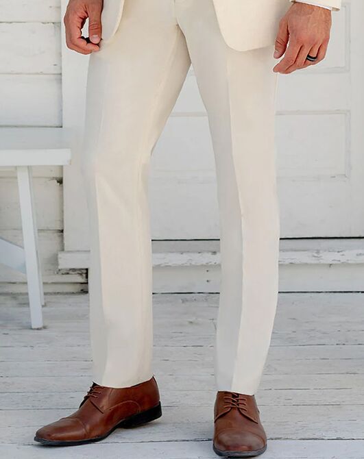 BLACKTIE METRO Creme Wedding Suit Ivory Tuxedo - 4