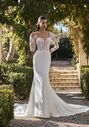 Val Stefani Celeste Mermaid and Trumpet Wedding Dress - thumbnail - 1