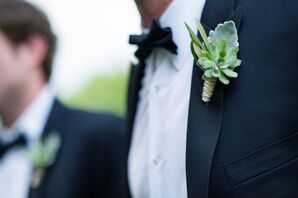 Simple Succulent Boutonnieres