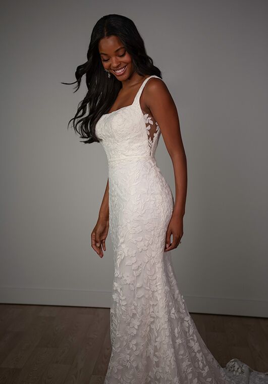 Stella York SY8253 Column Wedding Dress - 3