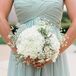 White Hydrangea and Wildflower Bridesmaid Bouquet
