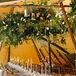 Bohemian Teepee Reception with Hanging Greenery and Candles