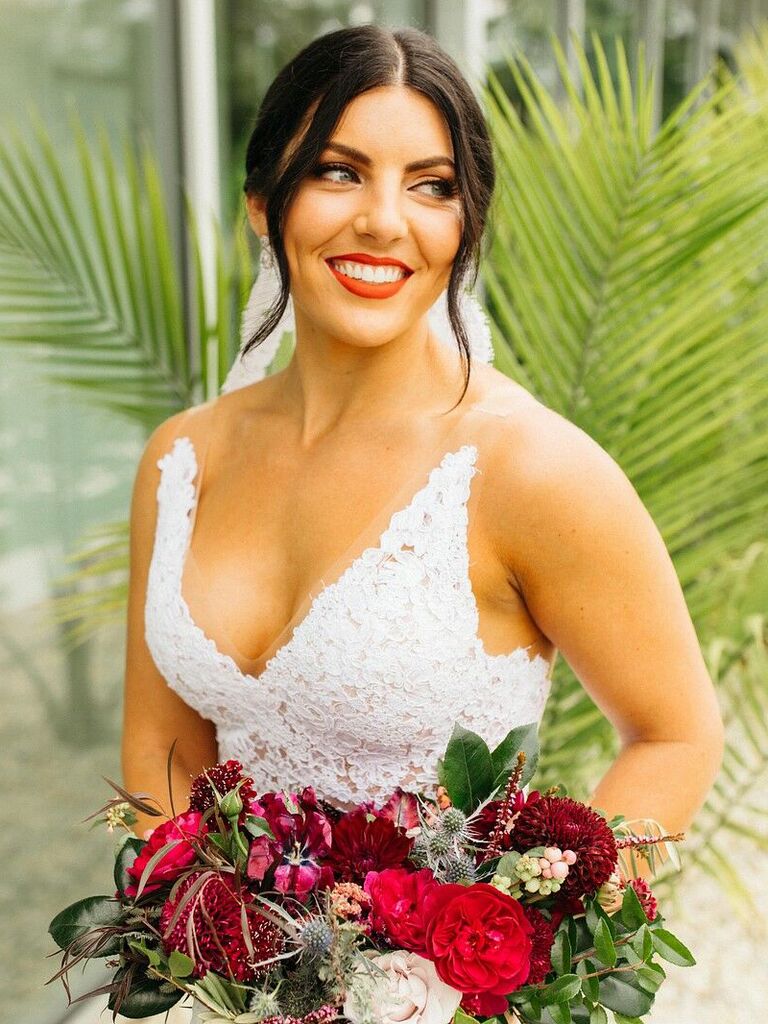 wedding eye makeup green eyes pink eyeshadow