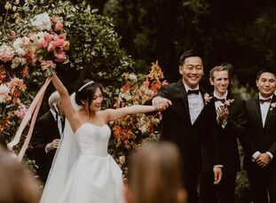 Seres and Geoffrey wanted a wedding that was "lush and whimsical. In other words, beautiful but not in a too serious kind of way, I wanted it to be a 