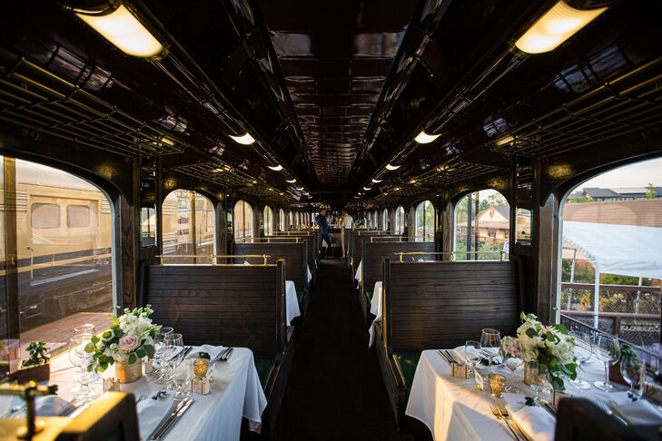 Elegant Reception on the Napa Valley Wine Train
