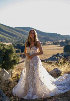 Essense of Australia D3492 A-Line Wedding Dress