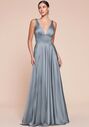 Ladivine 7469 V-Neck and Plunge Bridesmaid Dress - thumbnail - 2