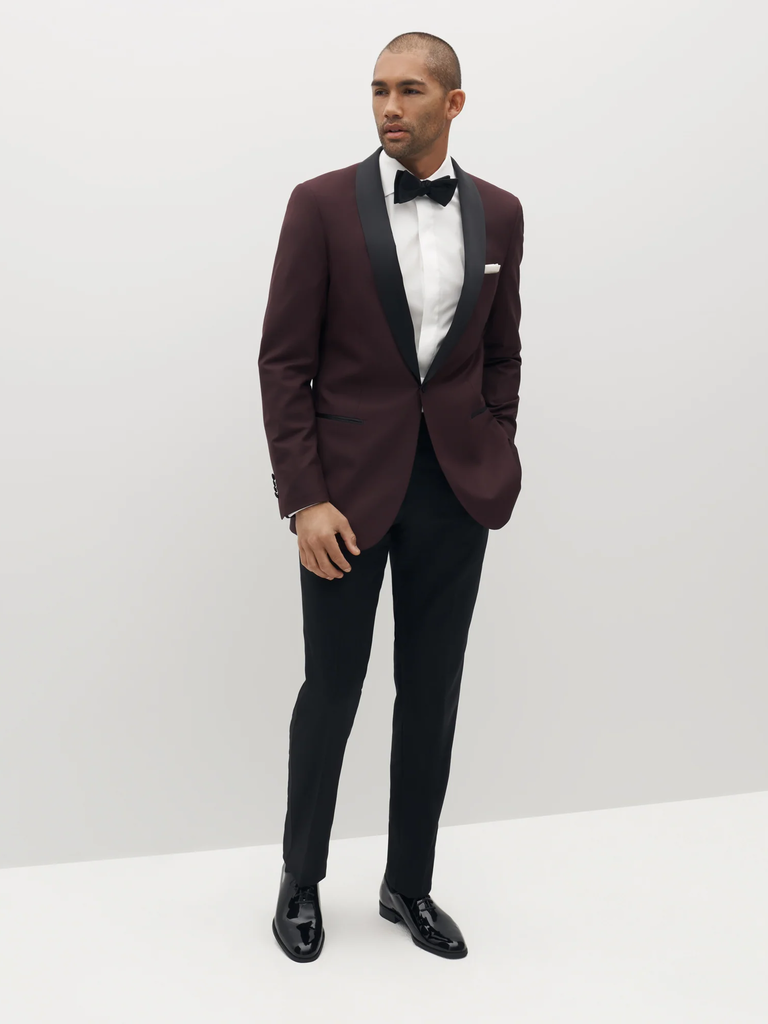 Shawl Lapel Burgundy Tuxedo from Suitshop