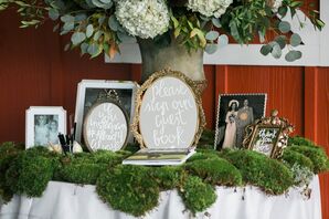 Moss and Candle-Covered Table