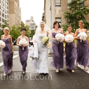 Violet Chiffon Dresses