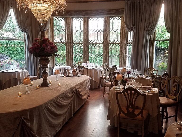 Indoor reception space at Hotel St Germain small wedding venue in dallas texas