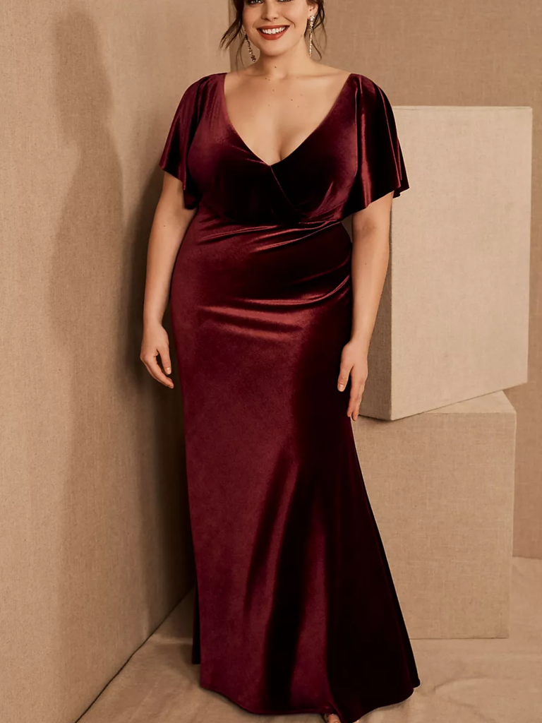 Velvet mother-of-the-bride dress from Jenny Yoo