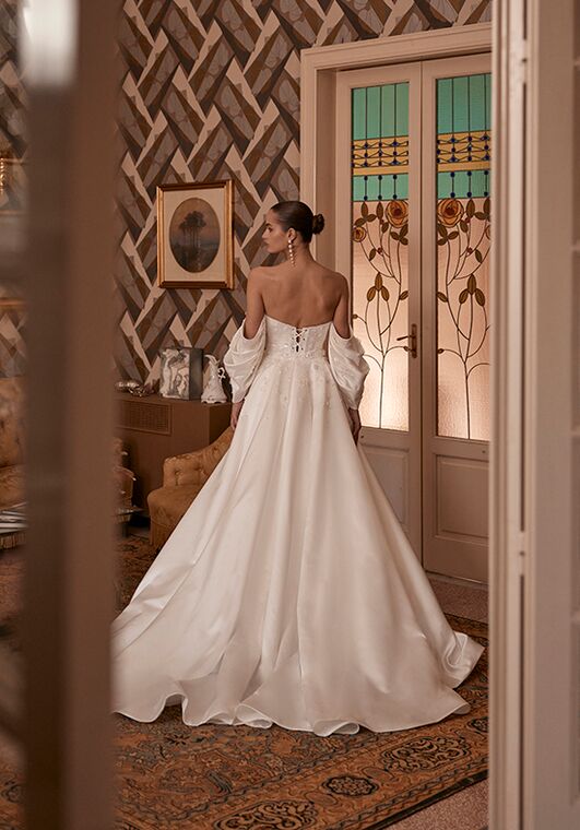 Soft flow by Ricca Sposa Atelier Euphemia 25-004(3) Mermaid and Trumpet Wedding Dress - 2
