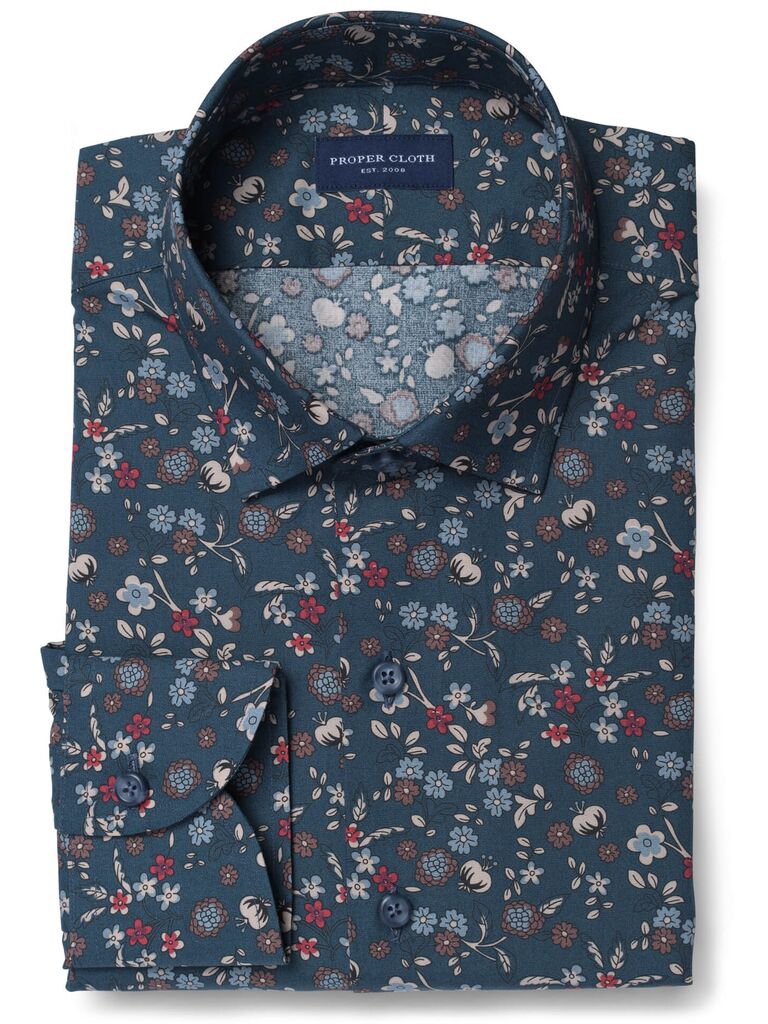 Floral-print shirt by Proper Cloth. 