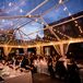 Tented Reception with String Lights at The Foundry in Long Island City