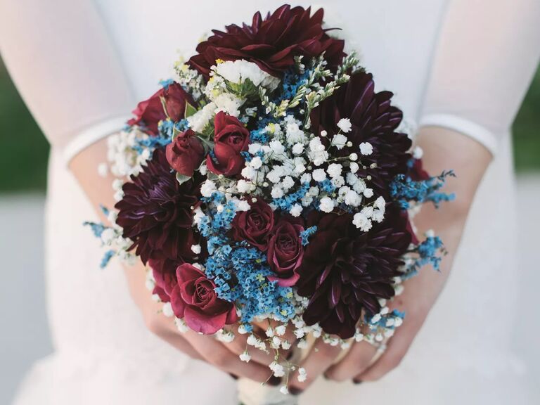 Magical Baby's Breath Bouquet With Dahlias