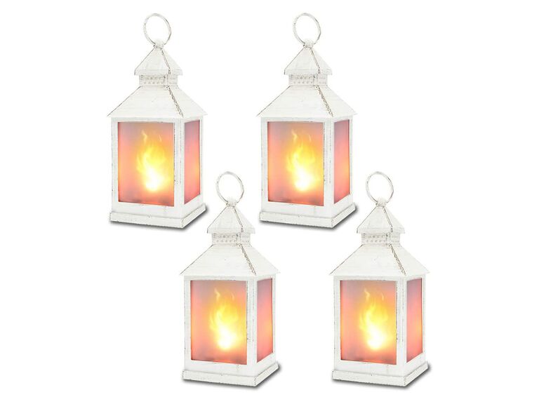 Zkee vintage decorative flickering lanterns