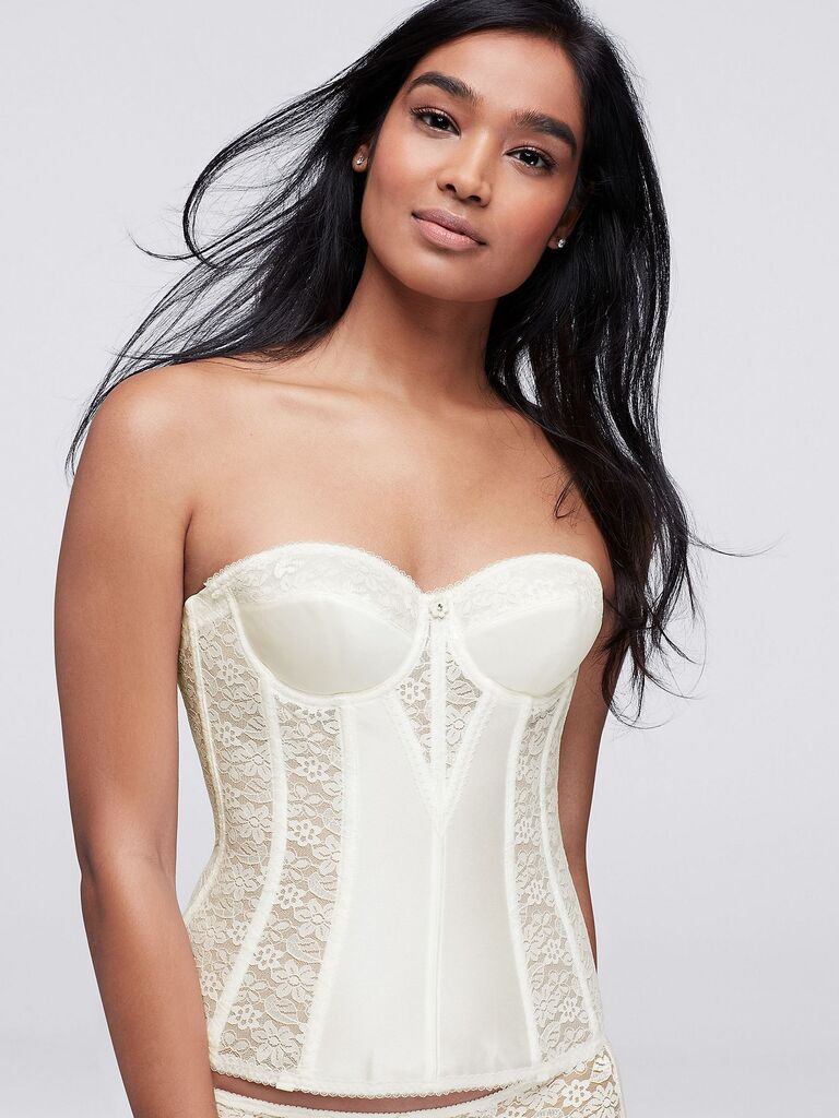 supportive bridal torsolette bra for weddings