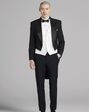 MEN’S WEARHOUSE Joseph & Feiss Black Full Dress Tailcoat Black Tuxedo - thumbnail - 1
