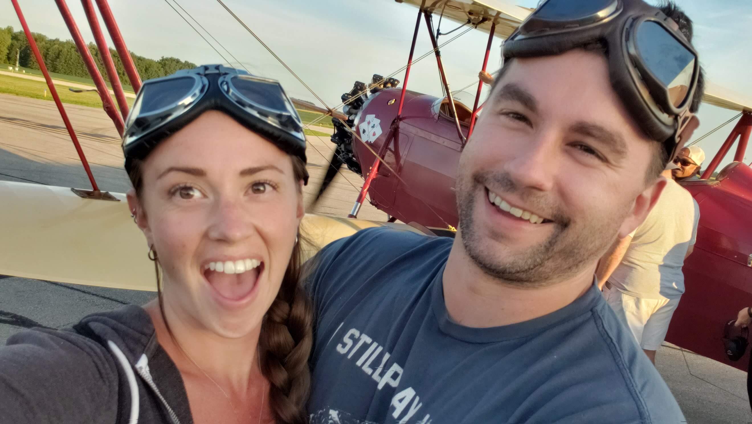 Survived a ride in a tiny plane
