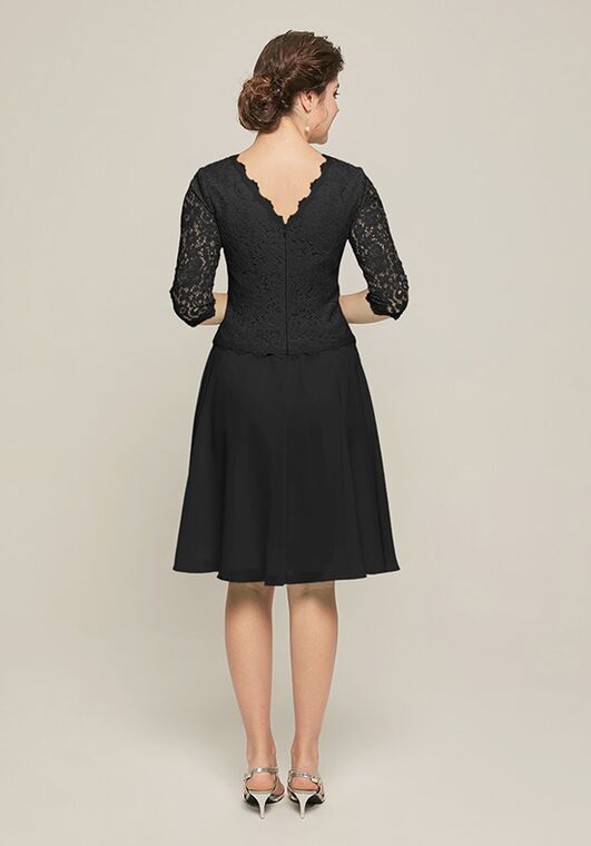 AW Bridal AW Tessie Dress Black Mother Of The Bride Dress - 2