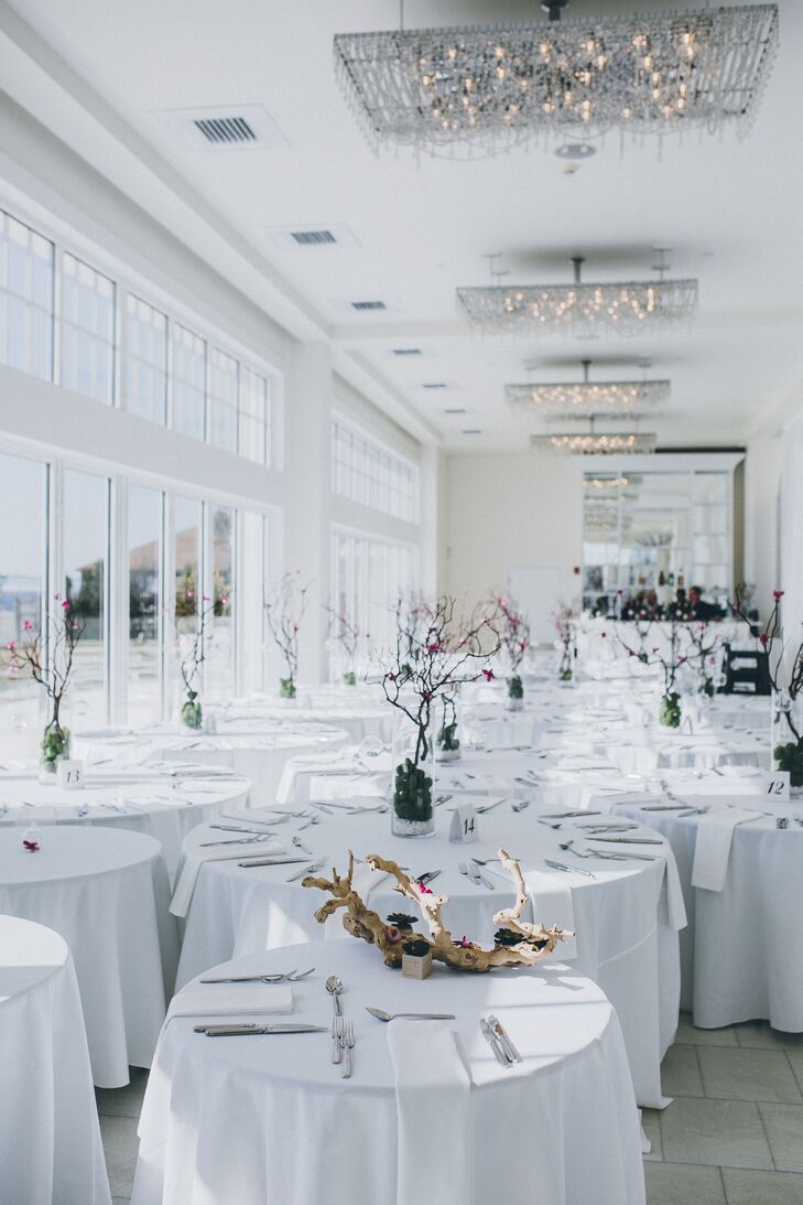 The couple loved Belle Mar's clean, modern design and wanted the Newport, Rhode Island, setting to take center stage.