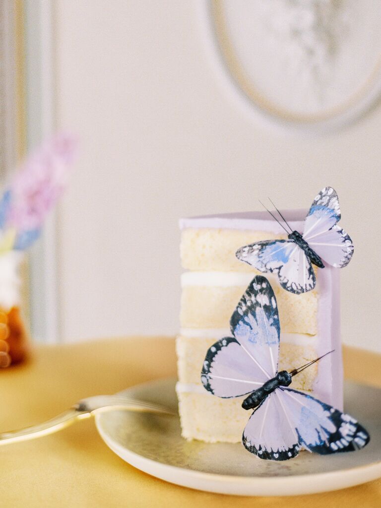 Butterfly-themed wedding cake ideas, four tier cake