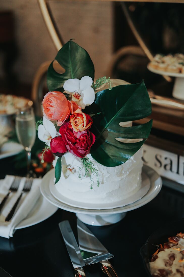Tropical Cake for Wedding at Ebell Long Beach in California