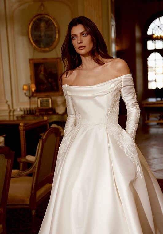 Justin Alexander Josephine A-Line Wedding Dress - 2