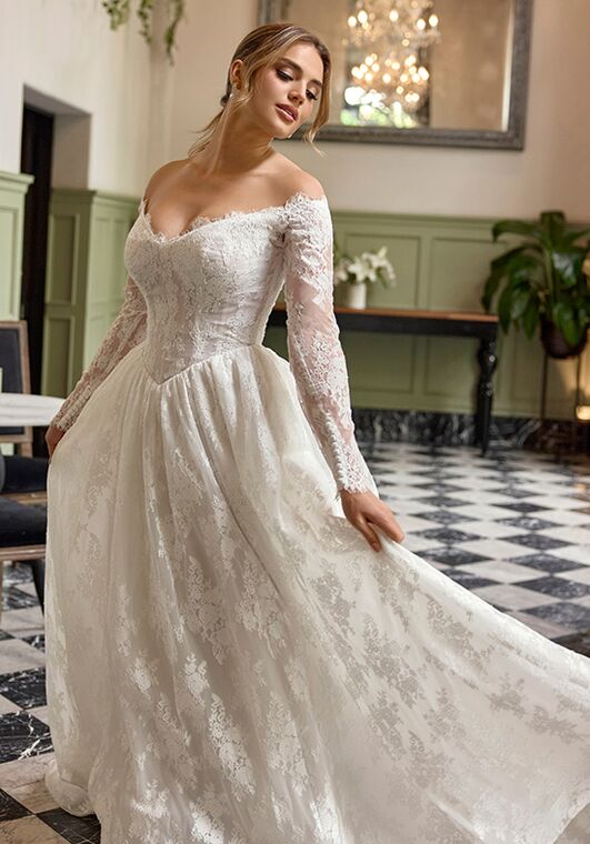 Essense of Australia D4466 A-Line Wedding Dress - 2
