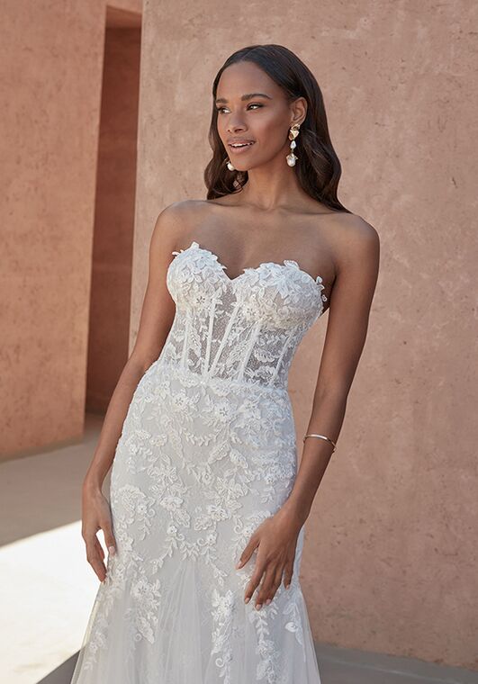 Adore by Justin Alexander Amberly Fit-and-Flare Wedding Dress - 3