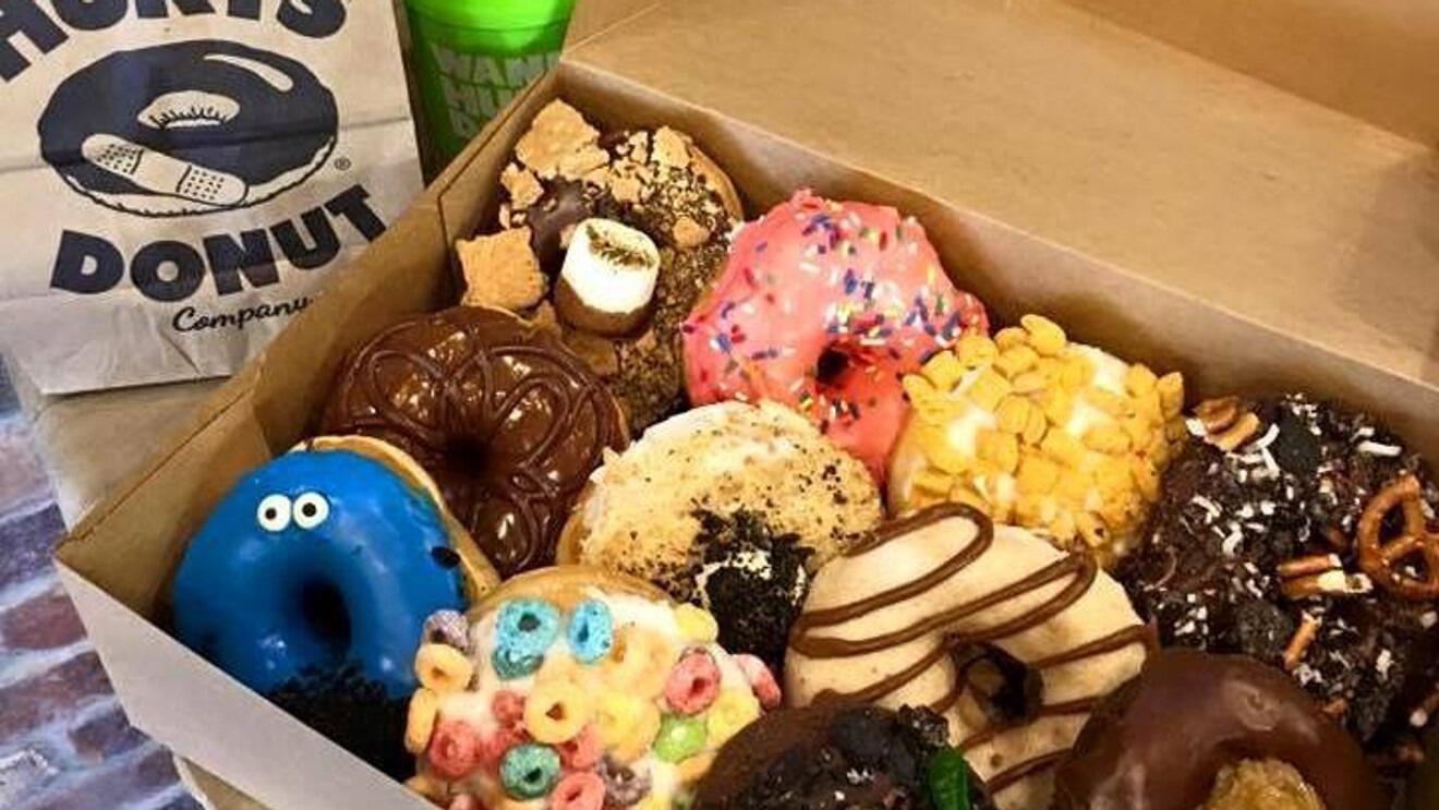 Our first date!  Ricky suggested a really awful Mexican restaurant (he's still embarrassed about this...) and didn't want the date to end so we had late night donuts to keep the conversation going!  