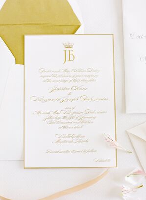 Formal Monogrammed Invitations