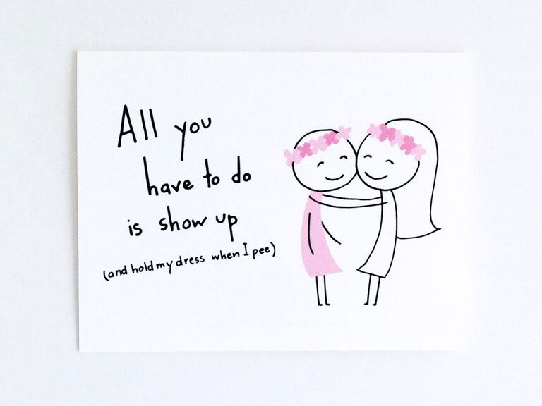 Funny Bridesmaid Proposal Quotes The 35 Best "Will You Be My Bridesmaid?" Cards
