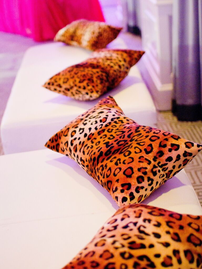 Leopard print maximalist decor