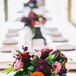 Colorful Flower Arrangement in Rustic Tin Vase