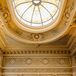 Elegant Ceremony in San Francisco Historic Venue, White Circle Arch With Gold Accents