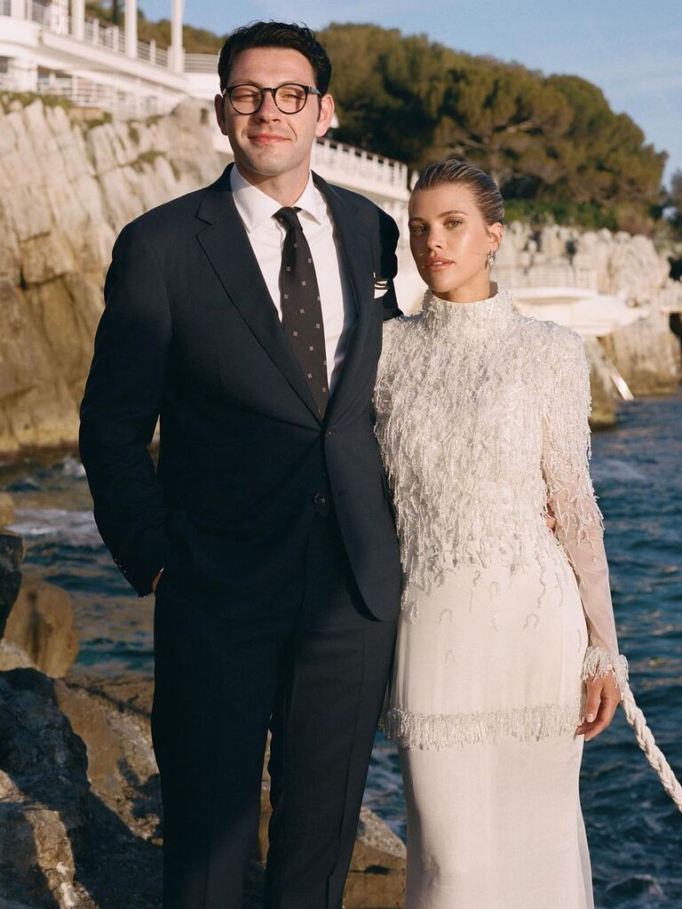 Sofia Richie and her husband at their rehearsal dinner